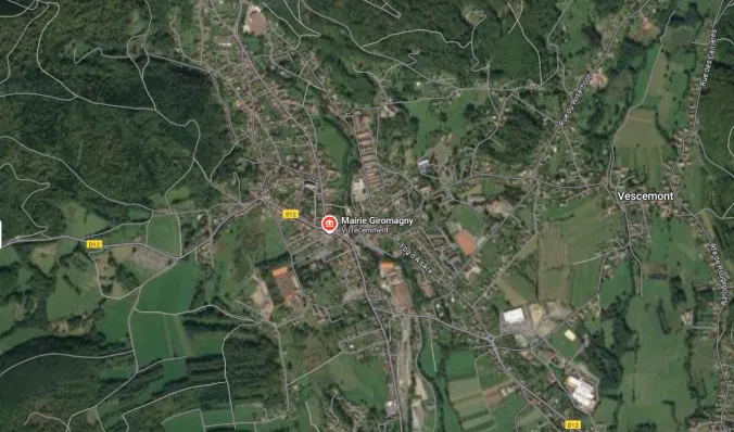 carte de la ville de Giromany